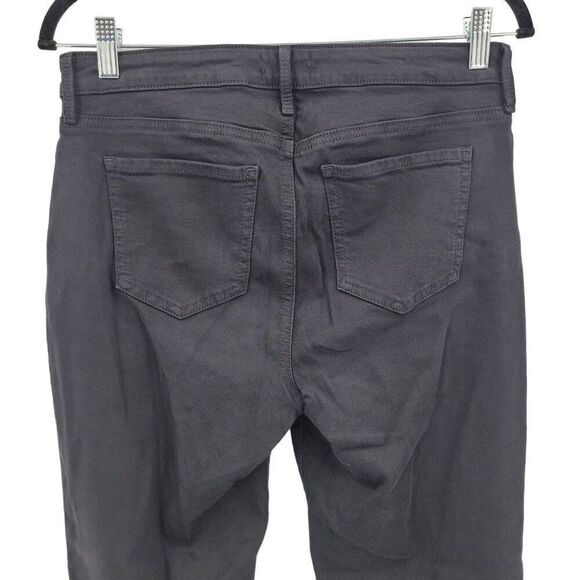 NYDJ Curves 360 Black Jeans 4 High-rise Stretch Tapered Pants Cotton 5 pocket - Picture 6 of 8